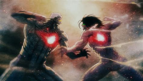 eren vs armored titan.